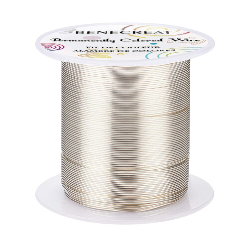 Sølvsmykkeperletråd 22Gauge 55 Yards