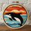 Punch Needle Set Cartoon Orca Sunset20x20cm 1