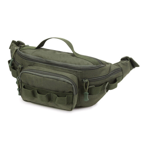 Sac banane imperméable vert olive pour la pêche, le cyclisme et