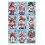 Kerstraamstickers voor glas – 9-delige set 1