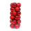 Red Christmas Balls Shatterproof 24PCS 40mm 3
