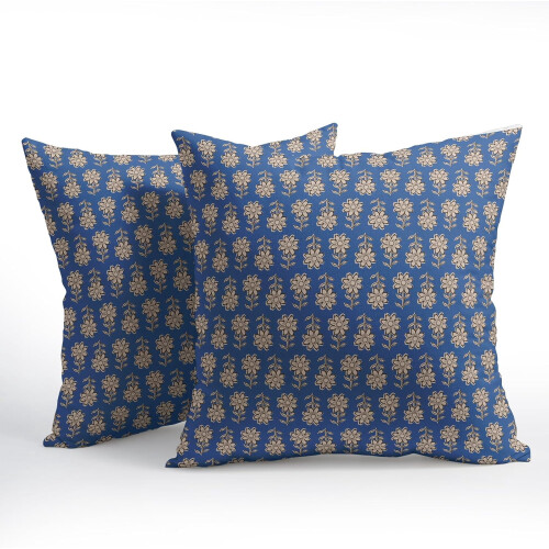 Vintage blommiga örngott 45x45 cm set om 2 1