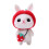 White DIY Wool Felt Craft Kit with Rabbit & Strawberry 1