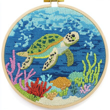 Punch Needle Kit Sea Turtle Design for Beginners
