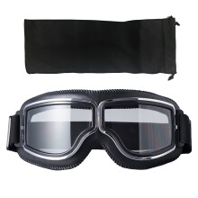 Motorradbrille Vintage Leder 1 Paar