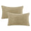 Housse de coussin rectangulaire, polyester, 30 x 50 cm, lot de 2 1