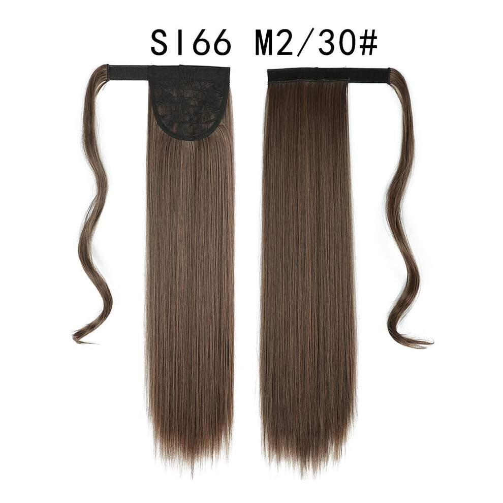 22 Inch Synthetic Straight Clip-In Ponytail Hairpiece