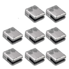 Square Glass Clamp 8 Pack Stainless Steel Flat Back Bracket V