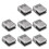 Square Glass Clamp 8 Pack Stainless Steel Flat Back Bracket V 1