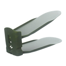 Étagère à chaussures double couche – Hauteur réglable, vert foncé