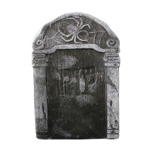 Pietre funerare din spumă pentru Halloween cu țăruși metalici, 3 bucăți