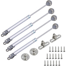 4 Pieces Gas Struts Furniture Kitchen Hydraulic Pistons Kitchen Furniture Damper Hinge for Doors Windows Cabinet with Screws (120N/12kg 270mm)
