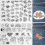 Water-Soluble Floral Embroidery Patterns Kit 1