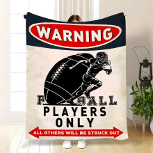 Couverture de football pour enfants, douce et confortable, 152 x 127 cm
