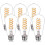 Ampoule LED Edison ST58 6W 2700K Blanc doux E26, lot de 6 1