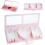 Geschenkbox „MOM“ in Buchstabenform – Rosa oder Rot, 54,8 x 19,5 x 6,8 cm 1