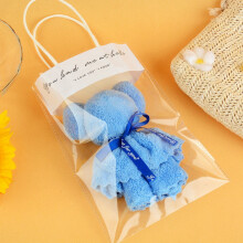 Bear-Shaped Bath Towel – Soft Coral Fleece, 70x140cm