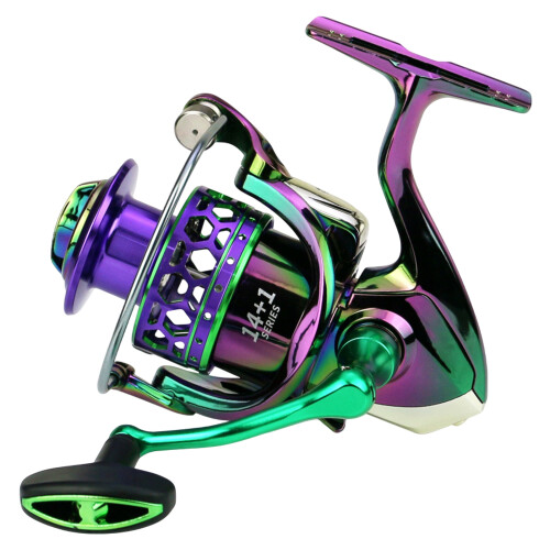 Μηχανισμός ψαρέματος Spin για γατόψαρο Bass Trout, μεταλλικό σώμα,