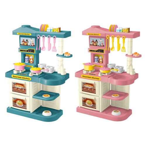 Complete Kitchen Toy Set With Multiple Accessories And-Pink 1