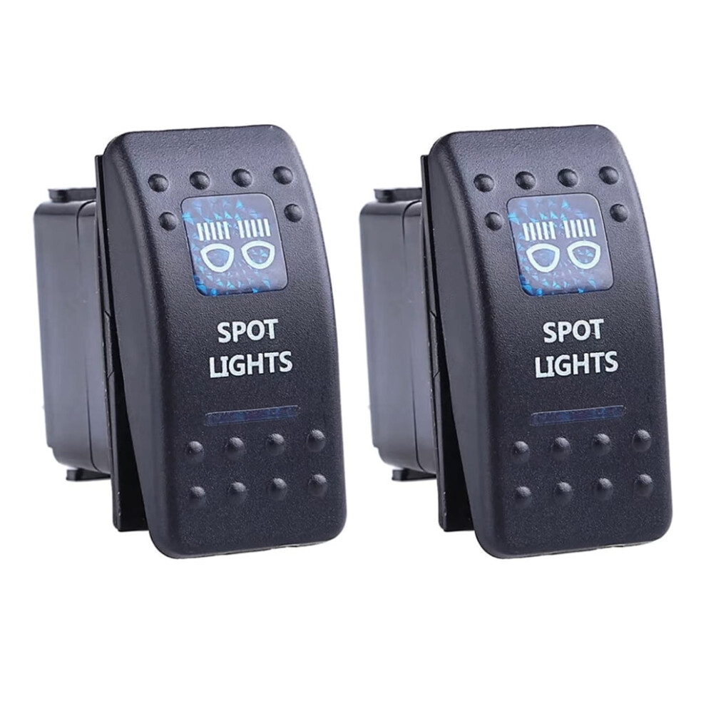 Marine Rocker Switch 5-Pin 2-Position Led 2 Pcs Light 971050133195