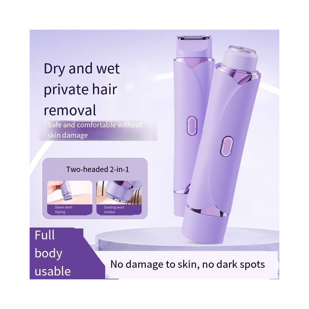 Electric Epilator with Dual Blades for Face & Body