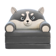 Sofá cama infantil plegable de felpa – Sillón con diseño de dibujos animados 2 en 1