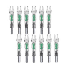 Auto lighted nocks for hunting 12pcs LED nocks for 6.2mm archery