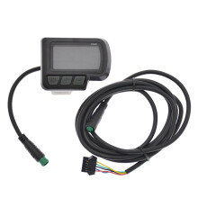 EN06LCD displej s meračom pre elektrobicykel, 5-pinový, čierny