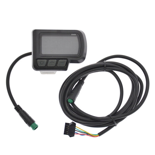 Μετρητής οθόνης EN06LCD για ηλεκτρικό ποδήλατο 5 ακίδων μαύρο