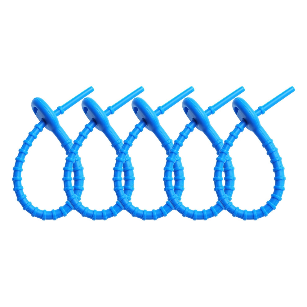 5 Pack Silicone Cable Ties Â Reusable Food & Bag Clips 9058772265937