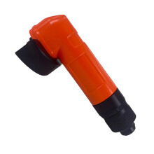 Professionelle pneumatische Winkelschleifmaschine. Industrielle