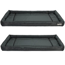 Actiaspet Black Waterproof Dog Crate Bed XXXL