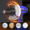 Cordless Drill Driver 21V, 45N.m Electric Combi Drill with Battery, 25+1 Torque, 26PCS Accessories, 2 Variable Speed, LED Work Light 5