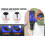 Cordless Drill Driver 21V, 45N.m Electric Combi Drill with Battery, 25+1 Torque, 26PCS Accessories, 2 Variable Speed, LED Work Light 14