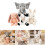 Easter Rabbit Stuffed Animals Sweet Soothing Doll Soft-White 3