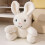 Easter Rabbit Stuffed Animals Sweet Soothing Doll Soft-White 6