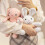Easter Rabbit Stuffed Animals Sweet Soothing Doll Soft-White 7