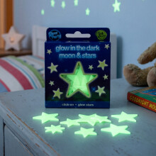 The Magic Toy Shop Glow in the Dark Moon Stars Ceiling Decoration Kids Bedroom Playroom Decoration