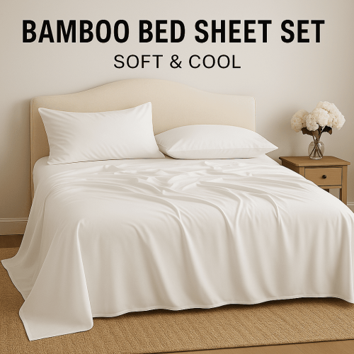 King Bamboo Lakenset – Koel, Kreukvrij, Diep 1