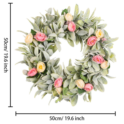 Műrattan bogyós koszorú 35cm 2