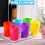 Plastic Cups Reusable BPA-Free 12 Pack 13.7 Oz 2