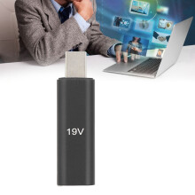 Convertisseur PD Type-C femelle vers mâle, 19V, ABS+Métal
