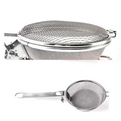 Stainless Steel Coffee Roasting Tool with Foldable Handle 2