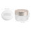 2Stk Silbrige Make-Up Pudercontainer Mit Schwämmchen Set 2