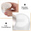 2Stk Silbrige Make-Up Pudercontainer Mit Schwämmchen Set 4