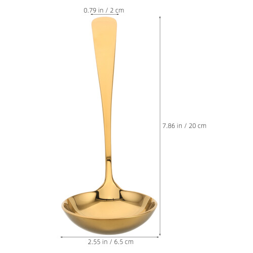 2Stk Goldene Soßenkelle Für , Hitzebeständig, Langlebig 1