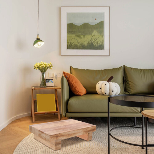 2Stk Holzfußhocker Ergonomisch Robust Für Büro Und 2