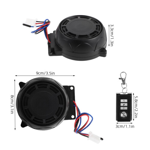 Motorcycle Alarm System Waterproof ABS Plastic Assorted Colors 1