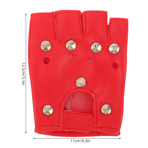 1Paire Fingerless Retro PU Pour Danse, Randonnée 1