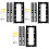 3Pièces Support TV Acier Noir Double Crochet Sécurisé 2